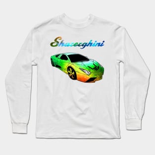 sharerghini, sharerghini merch,sharerghini Green rainbow Long Sleeve T-Shirt